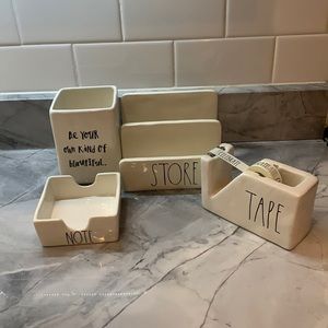 Rae Dunn desk top collection